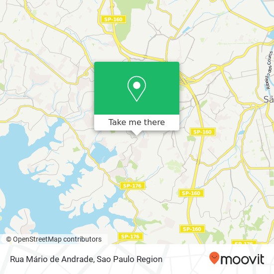 Mapa Rua Mário de Andrade