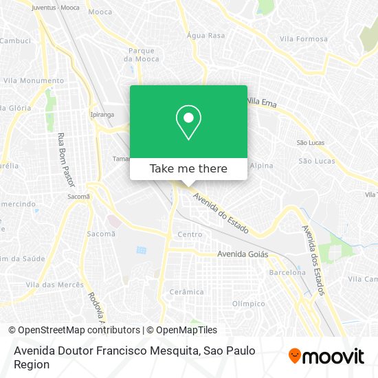Mapa Avenida Doutor Francisco Mesquita