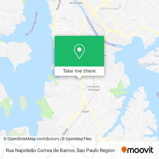 Mapa Rua Napoleão Correa de Barros