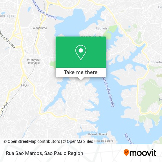 Mapa Rua Sao Marcos