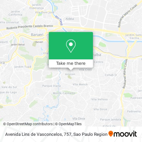 Mapa Avenida Lins de Vasconcelos, 757