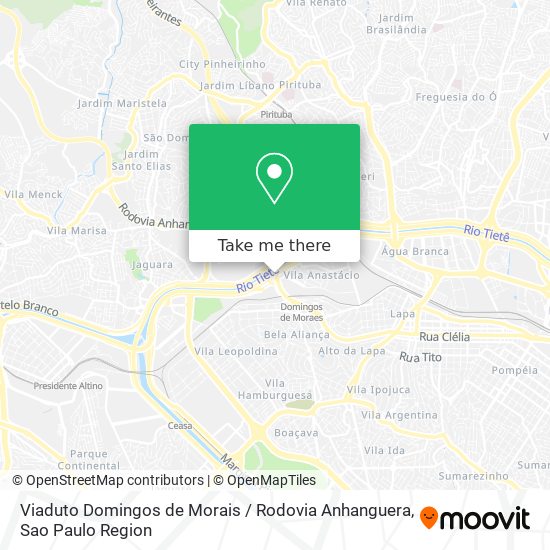 Viaduto Domingos de Morais / Rodovia Anhanguera map