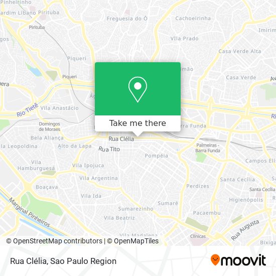 Mapa Rua Clélia