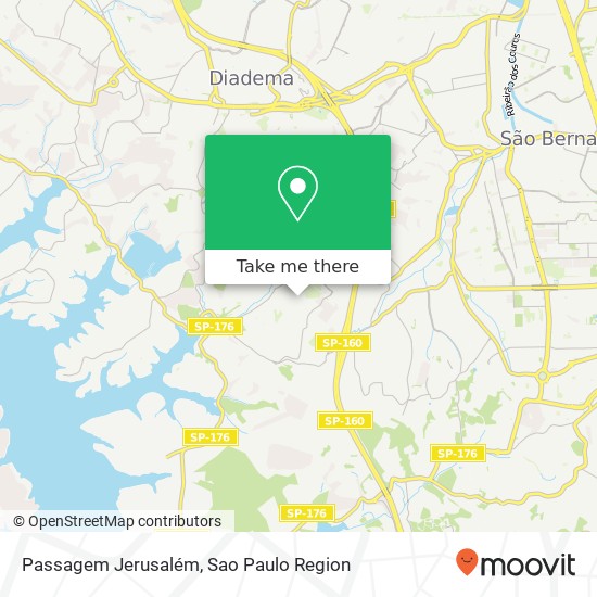 Passagem Jerusalém map