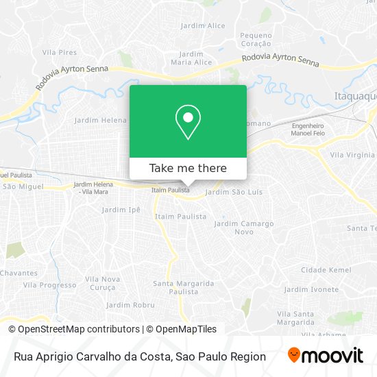 Rua Aprigio Carvalho da Costa map