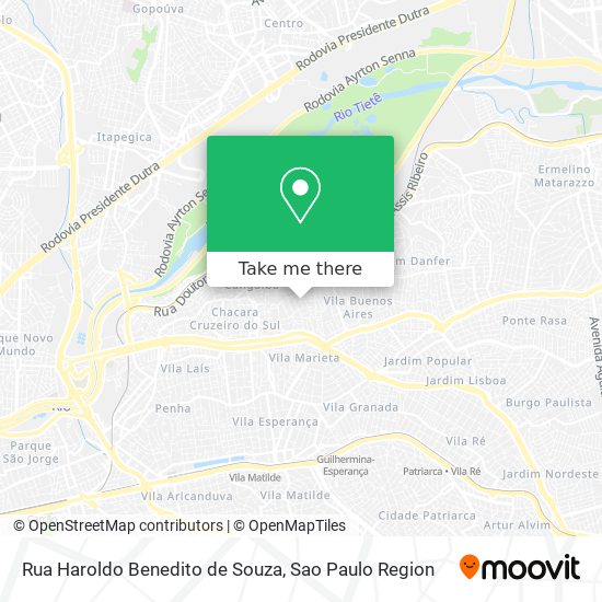 Rua Haroldo Benedito de Souza map