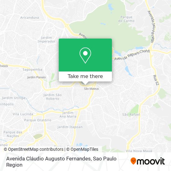 Avenida Cláudio Augusto Fernandes map