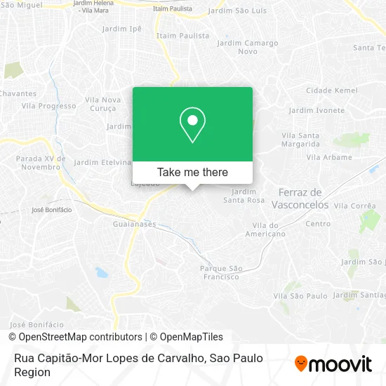 Rua Capitão-Mor Lopes de Carvalho map