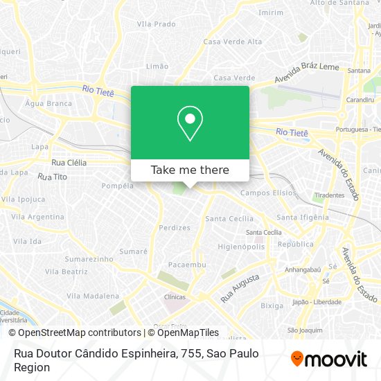 Rua Doutor Cândido Espinheira, 755 map