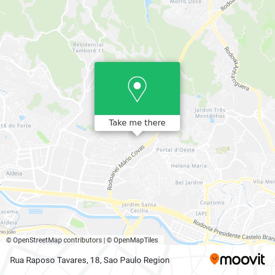 Rua Raposo Tavares, 18 map