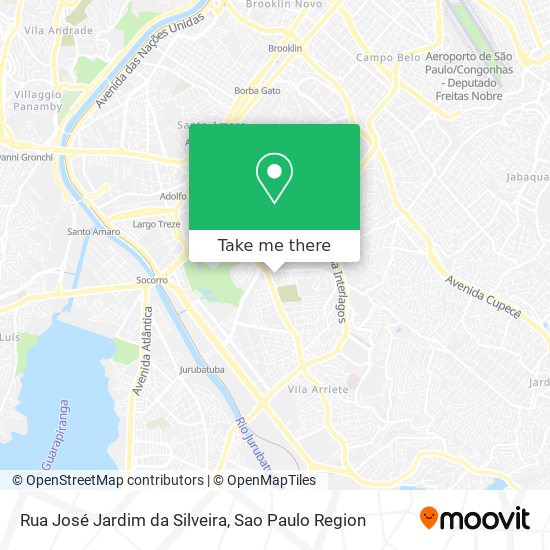 Mapa Rua José Jardim da Silveira