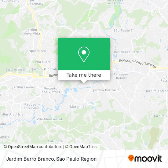 Mapa Jardim Barro Branco