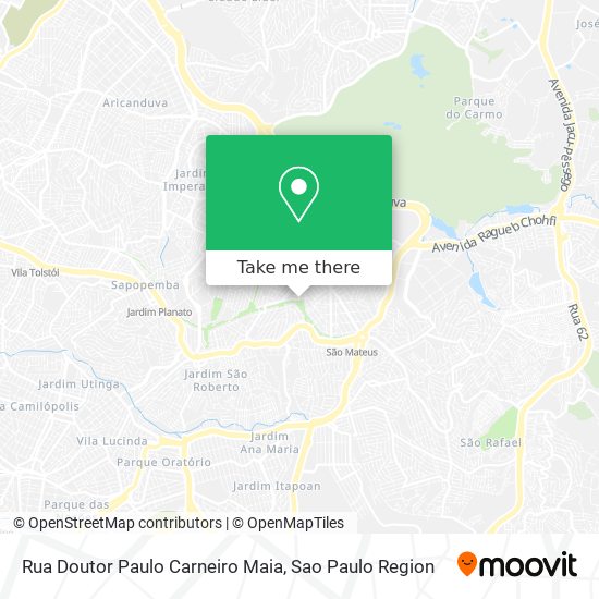 Mapa Rua Doutor Paulo Carneiro Maia