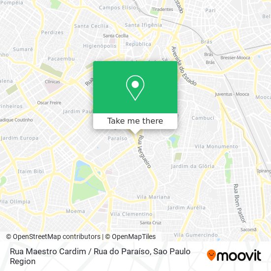 Rua Maestro Cardim / Rua do Paraíso map
