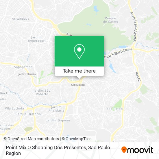 Point Mix O Shopping Dos Presentes map