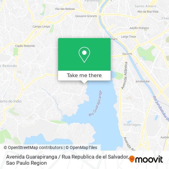 Avenida Guarapiranga / Rua Republica de el Salvador map