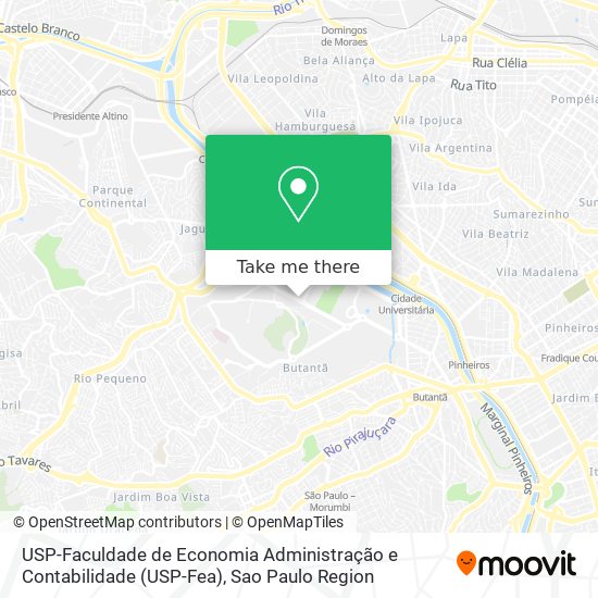 USP-Faculdade de Economia Administração e Contabilidade (USP-Fea) map