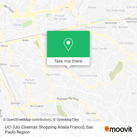 Mapa UCI (Uci Cinemas Shopping Analia Franco)