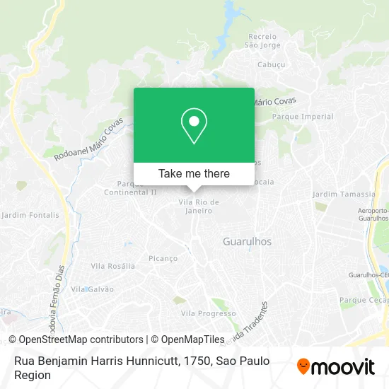Rua Benjamin Harris Hunnicutt, 1750 map