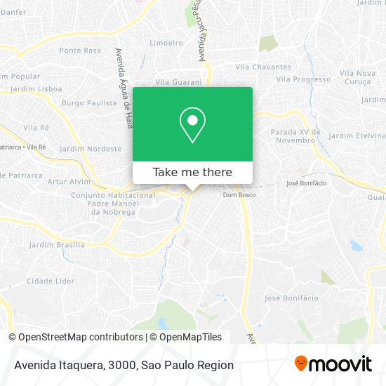Mapa Avenida Itaquera, 3000