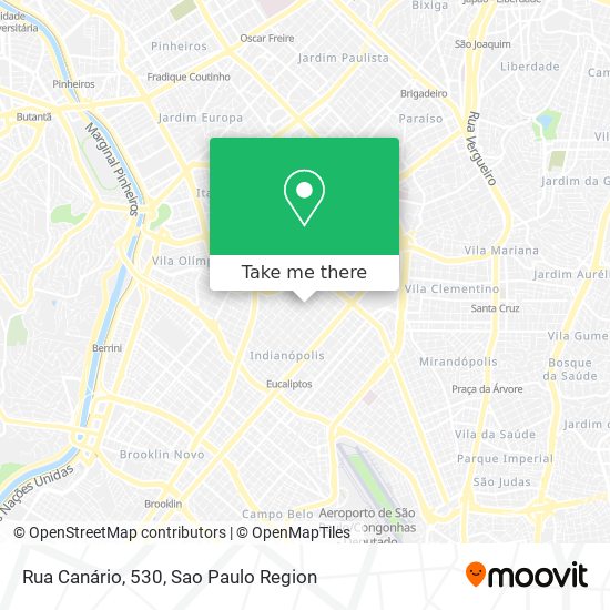 Rua Canário, 530 map