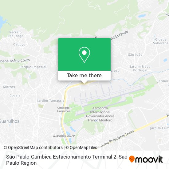 São Paulo-Cumbica Estacionamento Terminal 2 map