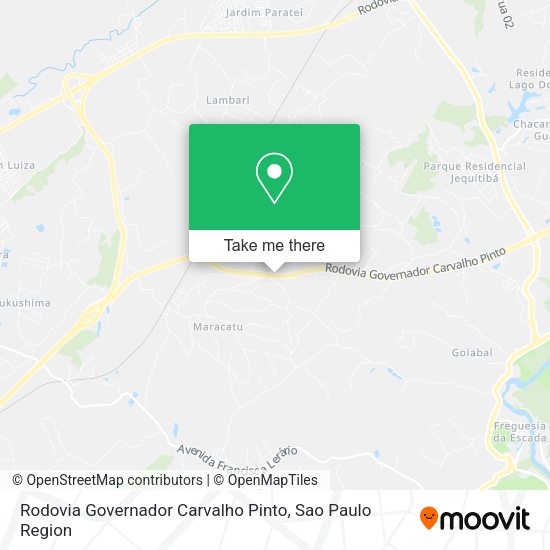 Rodovia Governador Carvalho Pinto map
