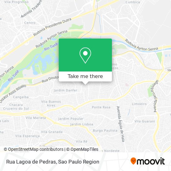 Mapa Rua Lagoa de Pedras