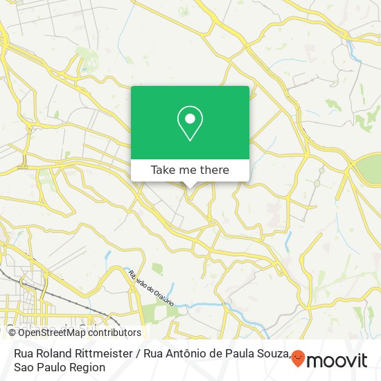 Rua Roland Rittmeister / Rua Antônio de Paula Souza map