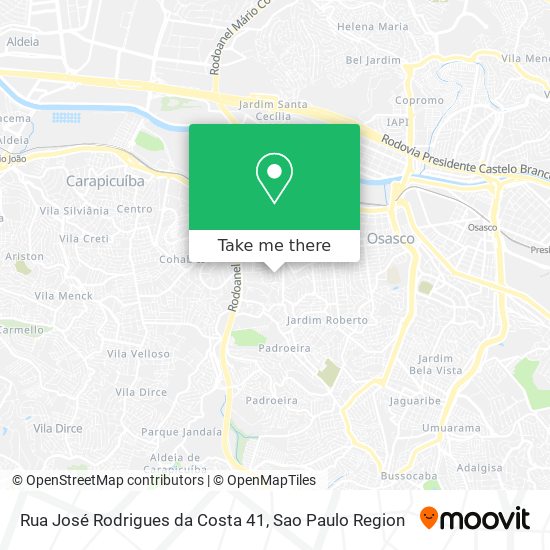 Mapa Rua José Rodrigues da Costa 41