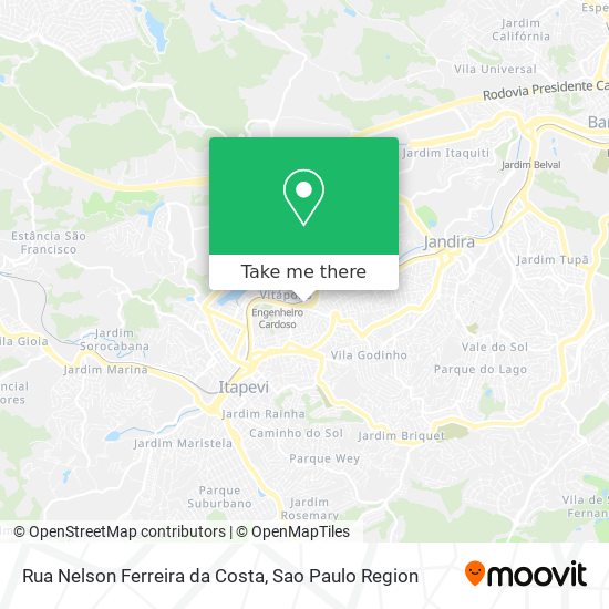 Mapa Rua Nelson Ferreira da Costa