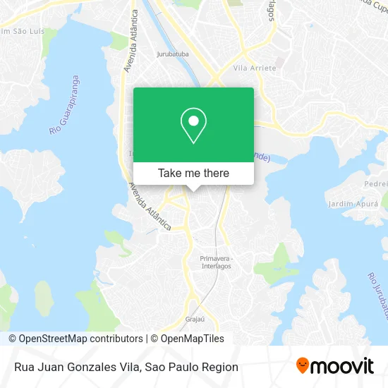 Rua Juan Gonzales Vila map