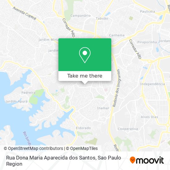 Mapa Rua Dona Maria Aparecida dos Santos