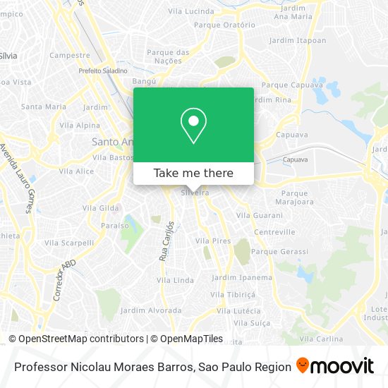 Mapa Professor Nicolau Moraes Barros