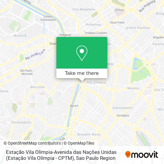 Estação Vila Olímpia-Avenida das Nações Unidas (Estação Vila Olímpia - CPTM) map