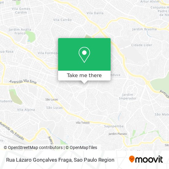 Mapa Rua Lázaro Gonçalves Fraga