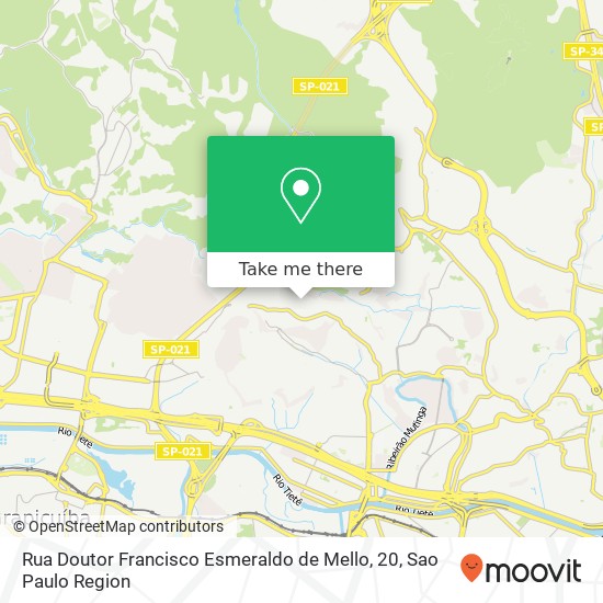 Mapa Rua Doutor Francisco Esmeraldo de Mello, 20