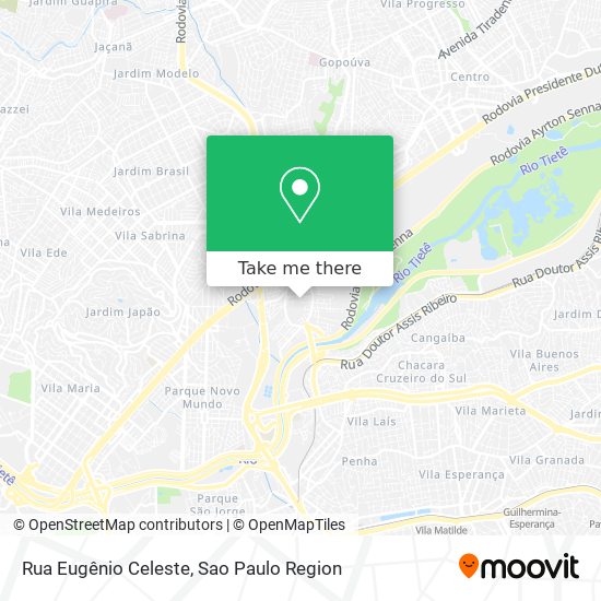 Rua Eugênio Celeste map
