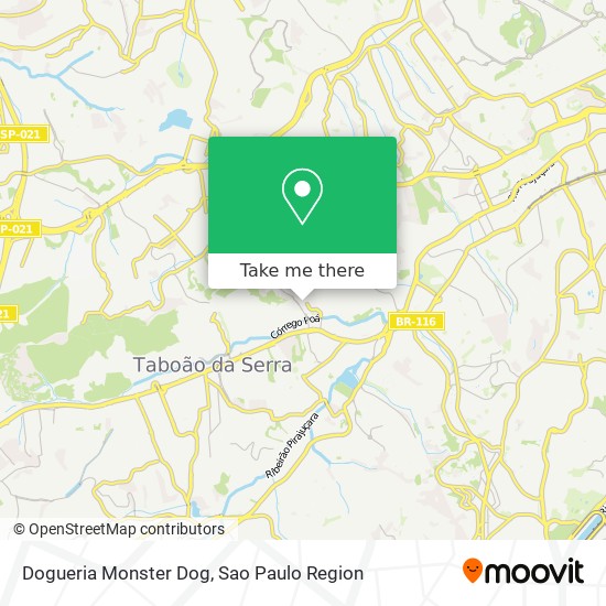 Dogueria Monster Dog map