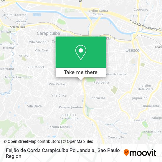 Feijão de Corda Carapicuíba Pq Jandaia. map
