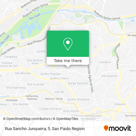 Mapa Rua Sancho Junqueira, 5
