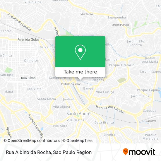 Mapa Rua Albino da Rocha