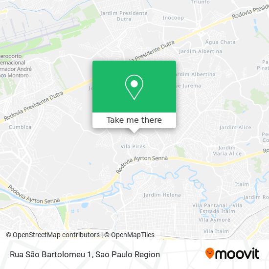 Rua São Bartolomeu 1 map
