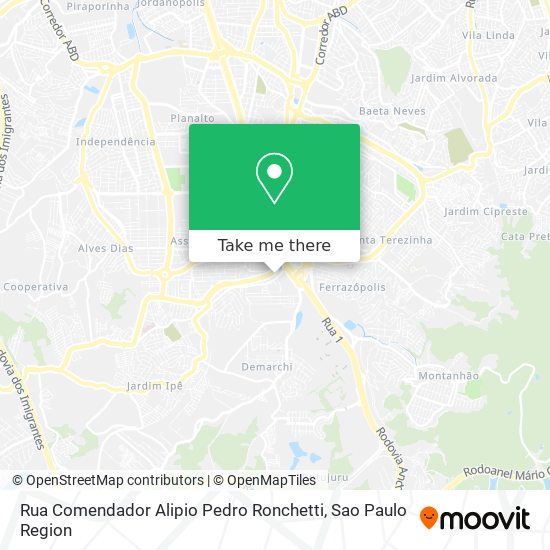 Rua Comendador Alipio Pedro Ronchetti map