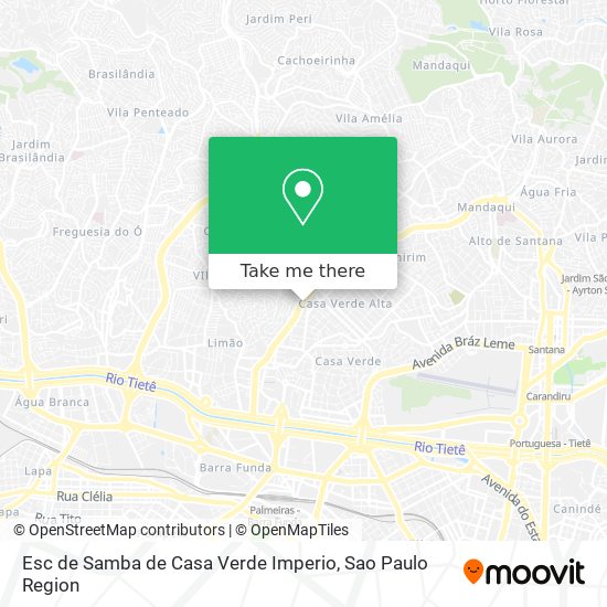Esc de Samba de Casa Verde Imperio map