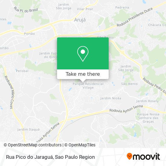 Rua Pico do Jaraguá map