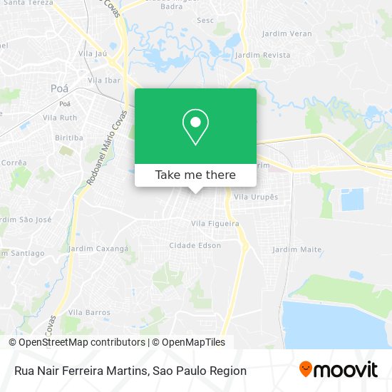 Mapa Rua Nair Ferreira Martins