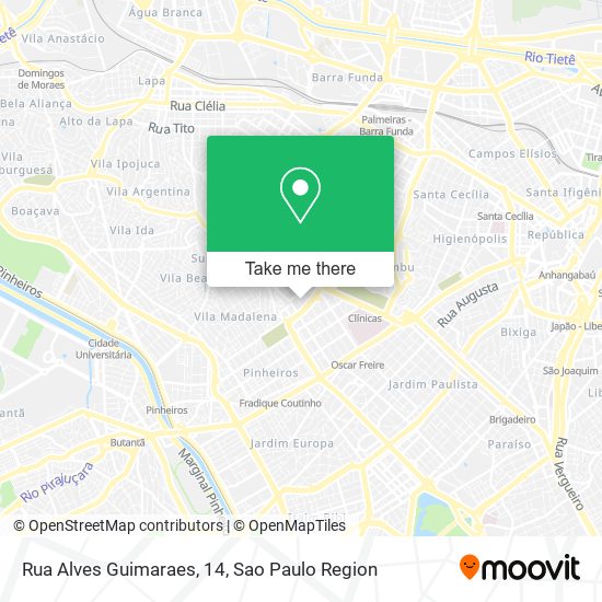 Rua Alves Guimaraes, 14 map