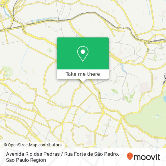 Avenida Rio das Pedras / Rua Forte de São Pedro map