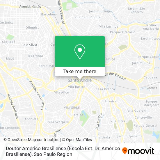 Doutor Américo Brasiliense (Escola Est. Dr. Américo Brasiliense) map